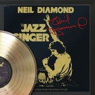 Neil Diamond Framed Black Wood Reproduction Signature Gold Lp Display