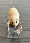 Vintage Heddon 4000 Meadow Mouse Fur Finish White Early Surface Hardware Nice