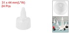 24 Pcs Twist Top Caps  28 410 Plastic Squeeze Bottle For Glue Dispensing white 