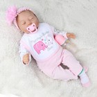 Realistic Reborn Baby Dolls Vinyl Silicone 22  Lifelike Real Newborn Girl Doll