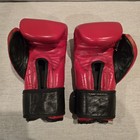 Cleto Reyes Hook   Loop Leather Training Boxing Gloves - Red - 16 Oz - Used