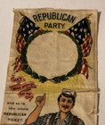Antique Republican Party Silk Ribbon Teddy Roosevelt Election 1904