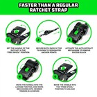 Rhino Usa 2-pack Retractable Ratchet Straps 10ft Length 1000lbs Load Limit Singl
