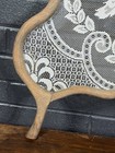 Vintage Dutch Lace Hanging Wood Frame Window Screen Cottagecore Doves Birds