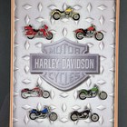 Harley Davidson Motorcycle Pin Set Framed 44  1000 Limited Edition