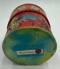Punch Studio Round Decorative Keepsake Gift Box Blue Fish Red Tassel Lid