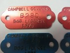 Vtg 1970 s Lot Dog Tag License Tax Registration Campbell Co   Virginia   Kennel