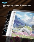 Artdot A4 Led Light Pad For Diamond Painting Kits For Adults  Usb Powered Adj   