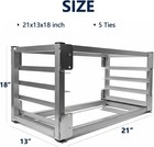 5-tier Aluminum Wall-mount Baking Rack Sheet Pan Storage Commercial Kitchen