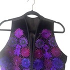 Atitlan Men s Size Small Vintage 90s Purple Embroidered Western Cowboy Vest