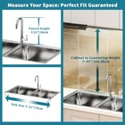 2-tier Over Sink Dish Drying Rack Stainless Steel Kitchen Counter Utensil Holder