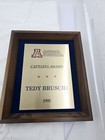 Arizona Football Captains Award Teddy Bruschi 1995  12x10 