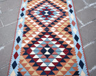 Turkish Rug 42   X 69   Vintage Kayseri Acrylic Rug Home Decor Flat Woven Rug