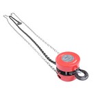 Chain Hoist Chain Block 1 Ton Capacity 10 Feet Lift Steel Construction Red