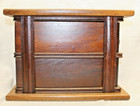 Antique Pair Treadle Sewing Machine Drawers - Brass Pulls - Stand - Solid Oak