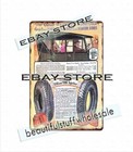 1927 Historic Department Store Auto Car Tire Winter Sides Tin Sign Garage 
