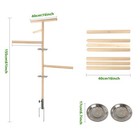 Chicken Perch Toy For Coop  Extra Large Chicken Perch Stand Wooden With Metal