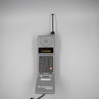 Motorola Digital Communicator Flip Open Cell Phone Antenna Vintage 1990s Gray