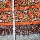 Vintage Callaway Bath Towel  Orange  Pink Green Floral 70 s