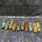 10pcs Beautiful Pure Tibetan Natural Old Cinnabar Agate Dzi Beads 