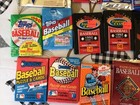 Huge Lot Of Vintage Unopened Baseball Card Packs rack Packs cello 300 cards
