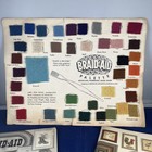 Vintage Braid-aid Color Swatch Palette And Catalogs 1970s 3 Pc Lot