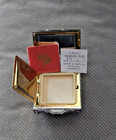 Vintage Kotler   Kopit Amethyst   Rhinestone Ladies Powder Mirror Compact 1930s