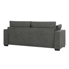 Upholstered Sofa With Toss Pillows  Solid Wood Legs  No Tools Needed