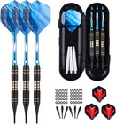 Soft Tip Darts Set 18 20 Grams - Professional Darts Plastic Tip With Brass Ba   