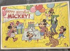4 Vintage Placemats 1978 Pepsi Walt Disney Happy Birthday Mickey Mouse Laminated