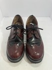 Vintage 90s Angels By John Fluevog Burgundy Black Wingtip Oxford Men   s Size 8