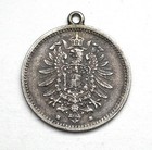 Rare German Empire Eagle Love Token Pendant     Dutch Christian Engraving  Tt9 4