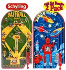 Schylling Classic 10  Pinball Games Space Race   Home Run  Baseball Gift Set   