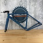 2022 Allied Echo 21 -25  Xs Disc Brake Blue Carbon Road Bike Frameset 1925g