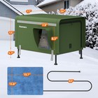 Heated Cat House For Outside  Outdoor Insulated Kitty Shelter