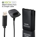 4800mah Rechargeable Battery usb Charger Cable For Xbox 360 Wireless Controller