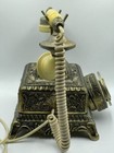 Brass Rotary Cradle Telephone Antique Old Fashioned Vintage French Mona Lisa