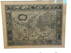 Vintage Reproduction Ancient Map Of The World 1630 Framed 24 3 4    X 19 3 4   