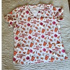 Women s Elite Set Of 2 Short Sleeve Scrub Tops Size Xl Fall And Christmas
