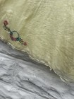 Antique Slip Women   s Yellow Lace Needle Point Edwardian Lingerie Intimates 