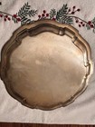 Vintage 16  Epca Silver-plate By Poole  1043 Round Serving Platter Tray 