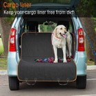 Dog Car Seat Cover   Hard Bottom Pet Car Back Seat Extender Hammock Waterproof