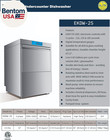 3 Or 1-phase Commercial Undercounter Dishwasher  208-240v  Need Electrician To I