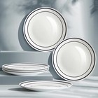 Ceramic Dinner Plates Set Of 6 10 5   Kitchen Dish Set  Round Porcelain Tablewar