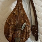Vintage Musical Instrument Box  Resin-based Cretan Lyra W  Bow  Made In Greece
