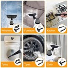 Handheld Steam Cleaner  Pressurized Hot With 12 Small  Deep Gray
