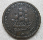 Nova Scotia Half Penny  success To Navigation   Trade  Token   Coin