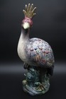 Peacock Porcelain Figurine Large Mcm  17 Inches Tall