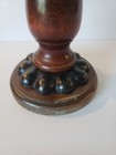 Vintage 5-arm Wooden Metal Candelabra Candle Holder 