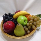 Lot - 9 Artificial Faux Fruit Pear Apples Grapes Home Decor Prop Staging 